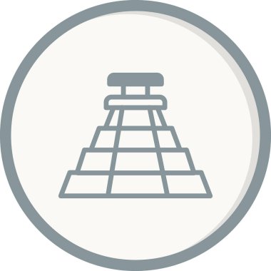 Modern yapı simgesinin vektör illüstrasyonu