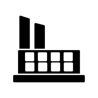 Fabrika simgesi vektör illüstrasyonu