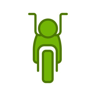 motosiklet ikonu vektör illüstrasyon grafik tasarımı