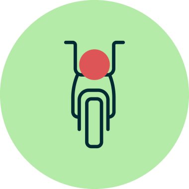 motosiklet ikonu vektör illüstrasyon grafik tasarımı