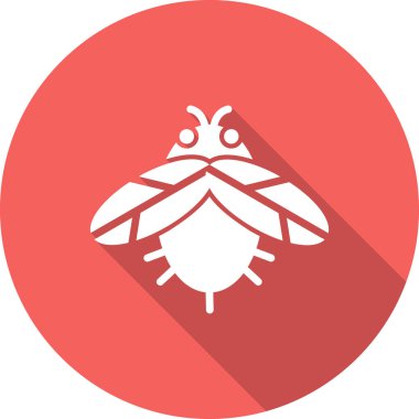 Beyaz arka planda şirin bir arı.