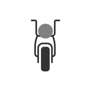 motosiklet ikonu vektör illüstrasyon grafik tasarımı
