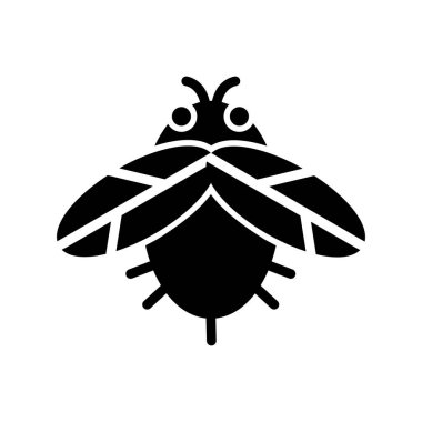 Beyaz arka planda şirin bir arı.