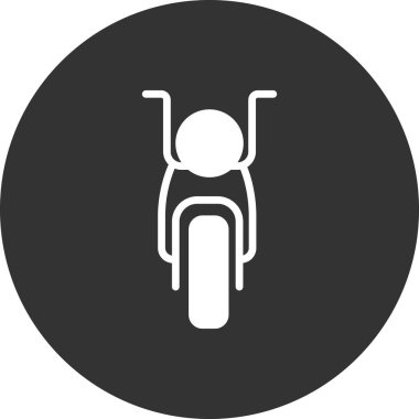 motosiklet ikonu vektör illüstrasyon grafik tasarımı