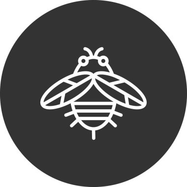 Beyaz arka planda şirin bir arı.