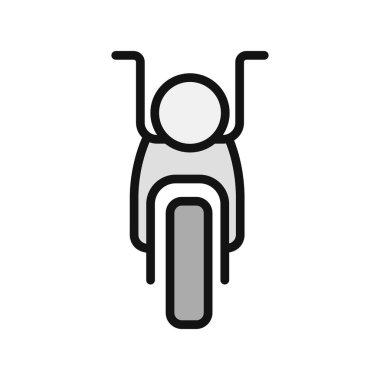 motosiklet ikonu vektör illüstrasyon grafik tasarımı