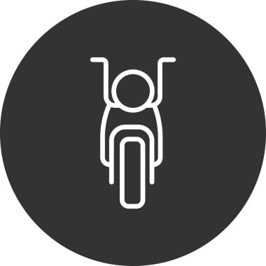 motosiklet ikonu vektör illüstrasyon grafik tasarımı