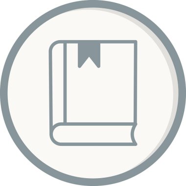 Kitap simgesi, modern vektör illüstrasyon tasarımı