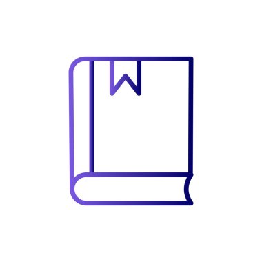 Kitap simgesi, modern vektör illüstrasyon tasarımı