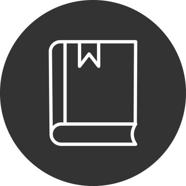 Kitap simgesi, modern vektör illüstrasyon tasarımı