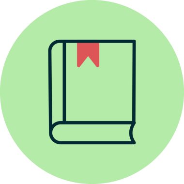 Kitap simgesi, modern vektör illüstrasyon tasarımı