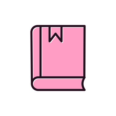 Kitap simgesi, modern vektör illüstrasyon tasarımı