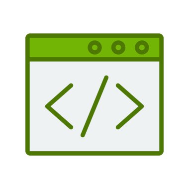 tarayıcı simgesi vektör illüstrasyonu