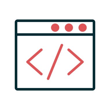 tarayıcı simgesi vektör illüstrasyonu