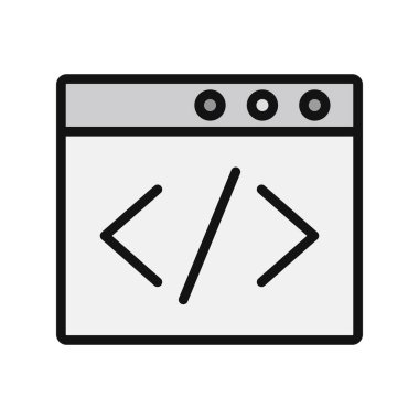 tarayıcı simgesi vektör illüstrasyonu