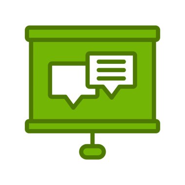 Sohbet mesajı vektör illüstrasyonu