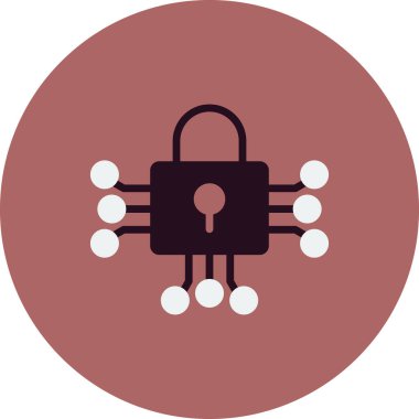 asma kilit ikon vektör çizimi