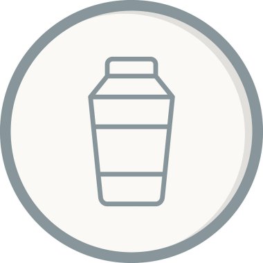 Kokteyl karıştırıcı simgesi, vektör illüstrasyonu