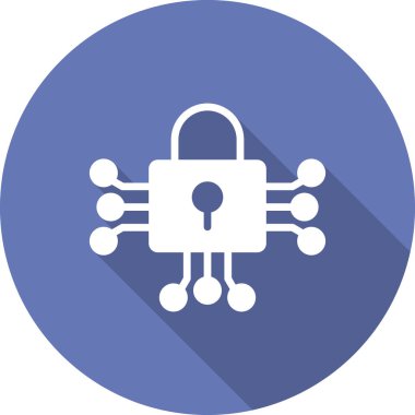 asma kilit ikon vektör çizimi