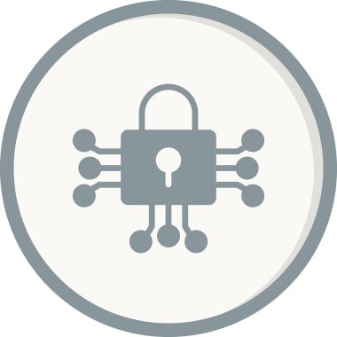 asma kilit ikon vektör çizimi