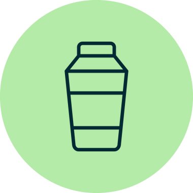 Kokteyl karıştırıcı simgesi, vektör illüstrasyonu