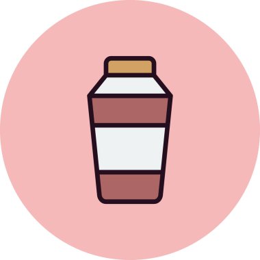 Kokteyl karıştırıcı simgesi, vektör illüstrasyonu