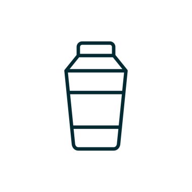 Kokteyl karıştırıcı simgesi, vektör illüstrasyonu