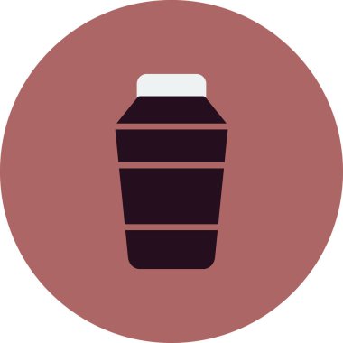 Kokteyl karıştırıcı simgesi, vektör illüstrasyonu