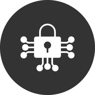 asma kilit ikon vektör çizimi