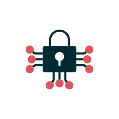 asma kilit ikon vektör çizimi