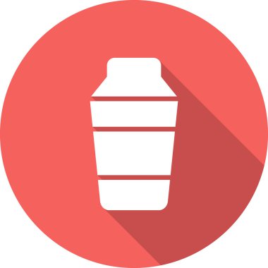 Kokteyl karıştırıcı simgesi, vektör illüstrasyonu