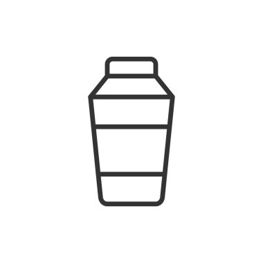 Kokteyl karıştırıcı simgesi, vektör illüstrasyonu