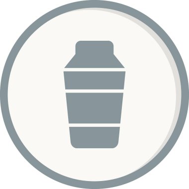 Kokteyl karıştırıcı simgesi, vektör illüstrasyonu