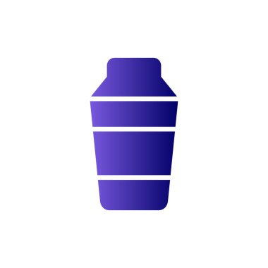 Kokteyl karıştırıcı simgesi, vektör illüstrasyonu