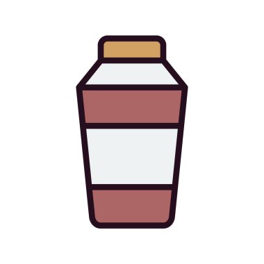 Kokteyl karıştırıcı simgesi, vektör illüstrasyonu