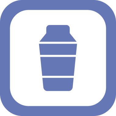 Kokteyl karıştırıcı simgesi, vektör illüstrasyonu