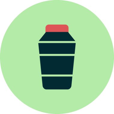 Kokteyl karıştırıcı simgesi, vektör illüstrasyonu