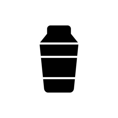 Kokteyl karıştırıcı simgesi, vektör illüstrasyonu