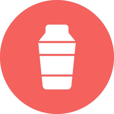 Kokteyl karıştırıcı simgesi, vektör illüstrasyonu