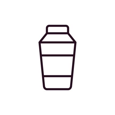 Kokteyl karıştırıcı simgesi, vektör illüstrasyonu
