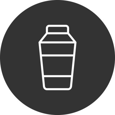 Kokteyl karıştırıcı simgesi, vektör illüstrasyonu