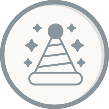  Şapka simgesi vektör illüstrasyonu