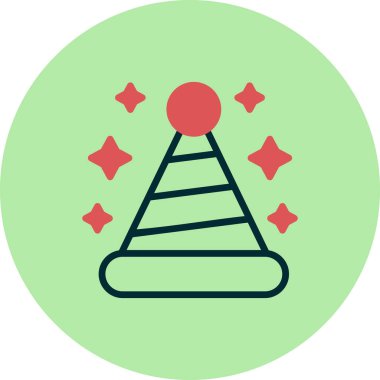  Şapka simgesi vektör illüstrasyonu