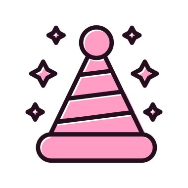  Şapka simgesi vektör illüstrasyonu