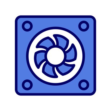 Web tasarımı için fan vektör illüstrasyonu.