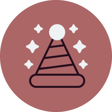  Şapka simgesi vektör illüstrasyonu