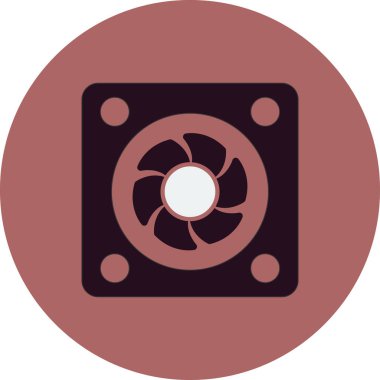 Web tasarımı için fan vektör illüstrasyonu.