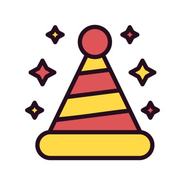  Şapka simgesi vektör illüstrasyonu