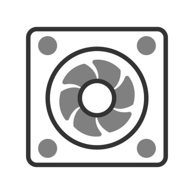 Web tasarımı için fan vektör illüstrasyonu.