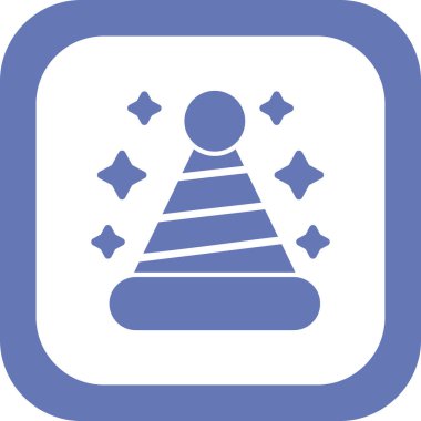  Şapka simgesi vektör illüstrasyonu